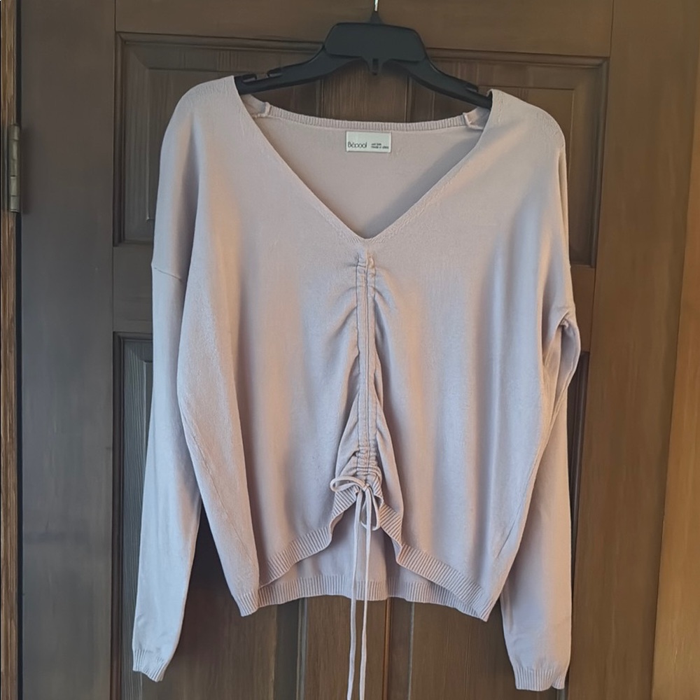Be Cool light pink sweater EUC